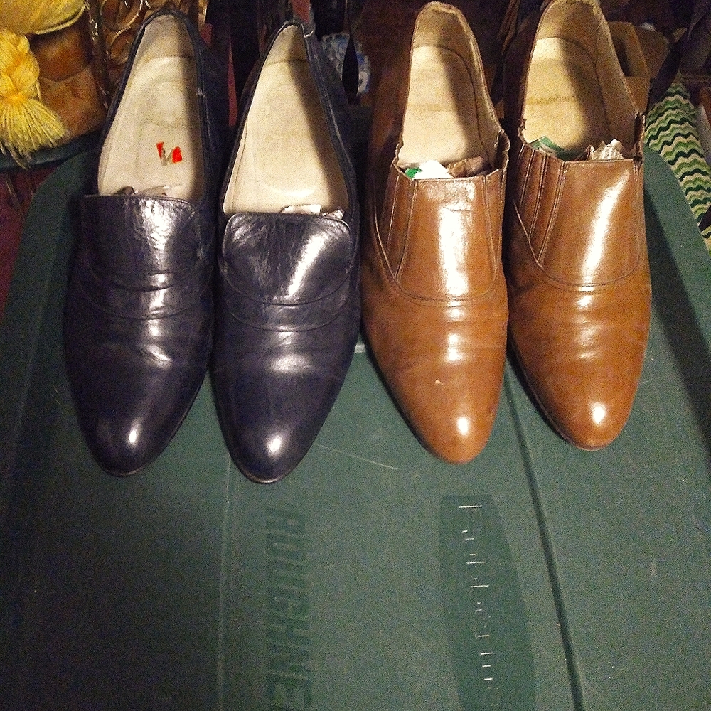 Stacy Adams brown and blue